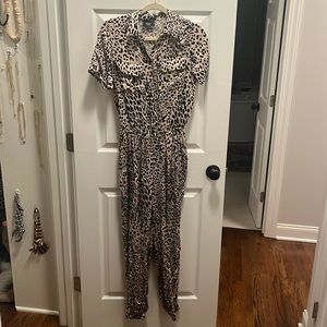 Vici Leopard Print Jumpsuit